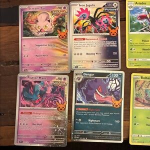 Pokemon Trading Cards - pikachu pumpkin and Pokémon go versions